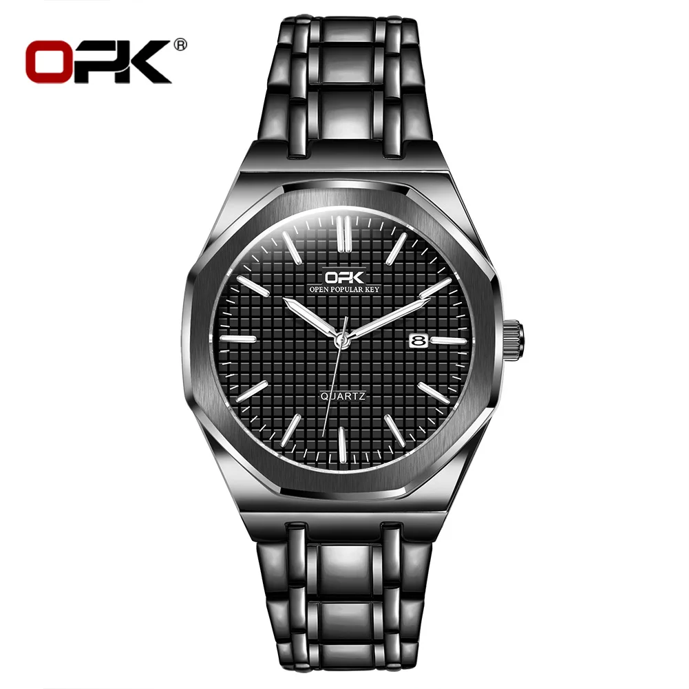 

OPK brand watches simple fashion light luxury business waterproof quartz watch men's watch men's watch