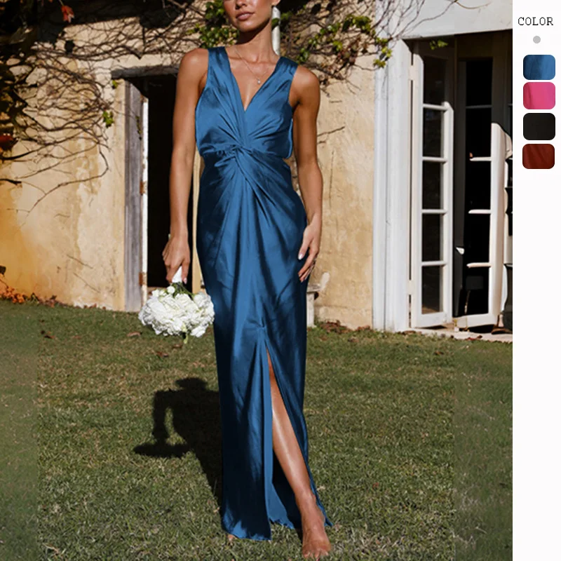 

Faionable Sexy Deep V Svel Bal Evening Dr Women's Faion Dr Polyester Material Bodycon Skirt Zipper Closure