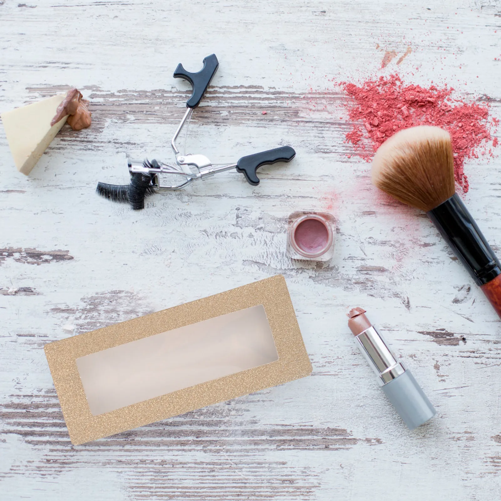 Boîte de rangement pour faux cils avec fenêtre transparente, 24 pièces, pour conserver la forme des cils avec un plateau, organisateur de cils, conteneur d'emballage vide