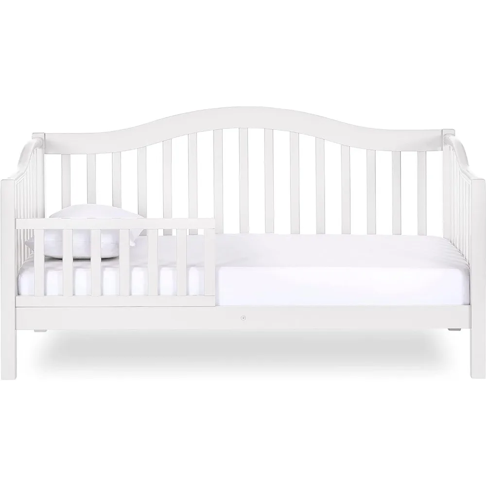 Children's Family Bed Toddler Day Bed in White Greenguard Gold Certified 54x30x29 Inch (Pack of 1) Luxury Kids Furniture