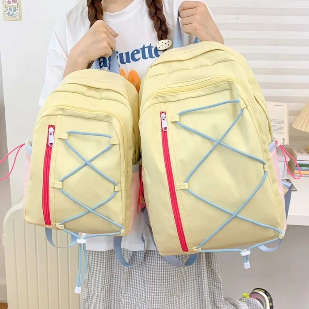 

Рюкзак-мешок повседневный с множеством карманов, большой вместимости, для студентов, однотонный, для путешествий