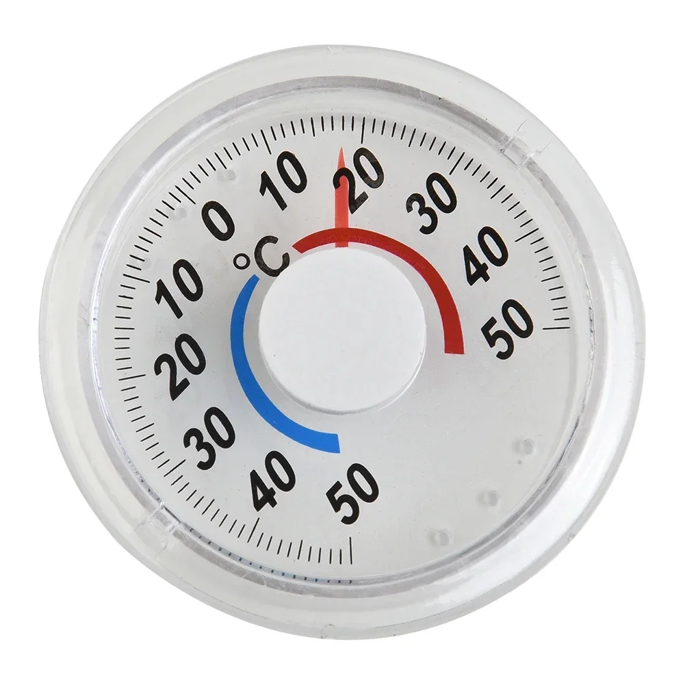 Circular Thermometer For Window Greenhouse High Accuracy Indoor And Outdoor Measuring Metal Pointer Plastic Round