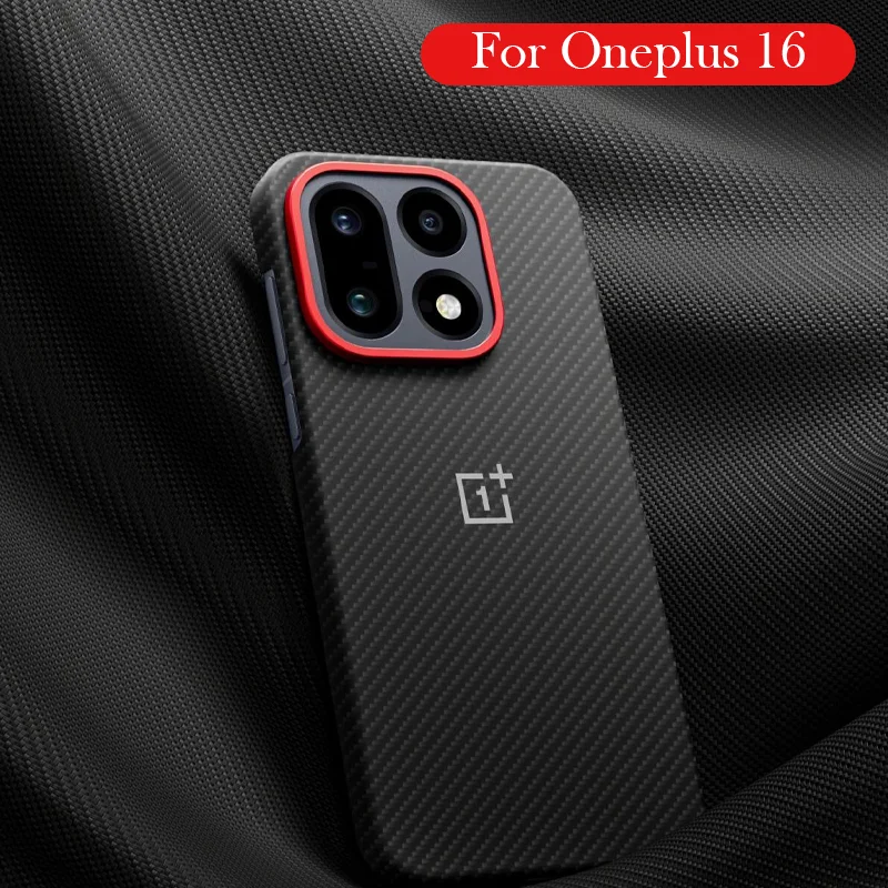 Original Carbon Fibre Case For Oneplus 16 Kevlar Wireless Charging Back Cover Case for ONEPLUS 16 5g