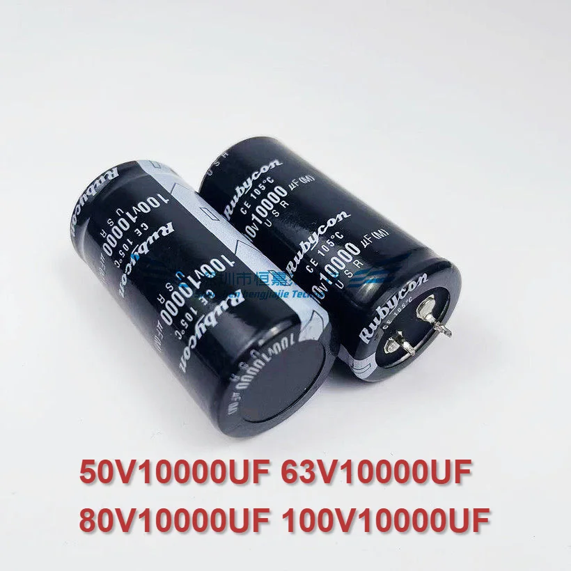 

5-2 шт. 50В 10000мкФ 25*50 63В 10000мкФ 100В Электролитический конденсатор Ruby 100В 10000мкФ, абсолютно новый, оригинальный, 35×30 35x40мм, высококачественный