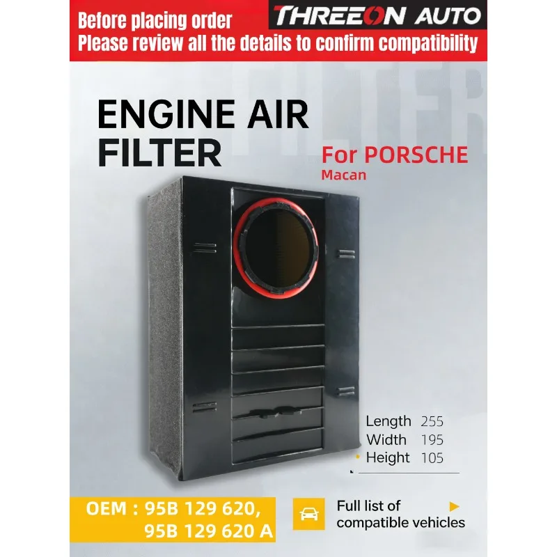 Filtro de Aire THREEON AUTO TOA9026 para PORSCHE Macan 2.0T 3.0 GTS 3.0 S 3.6 Turbo 95B129620 MANN C26058 MAHLE LX5375