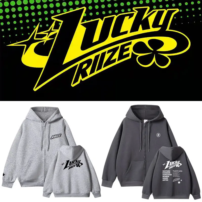 Kpop RIIZE Pop-up Store Толстовка на молнии Модная индивидуальная толстовка с капюшоном с флисовым принтом ANTON SOHEE Одежда для концертной поддержки Kpop RIIZE Pop-up Store Толстовка на молнии Модная индивидуальная толстовка с капюшоном с флисовым принтом ANTON SOHEE Одежда для концертной поддержки