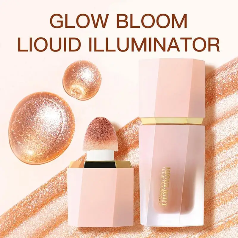 Shining Liquid Blusher Facial Contouring Lightweight Blush กันน้ํา Facial Blush Stick Liquid Contour Stick Liquid Illuminator