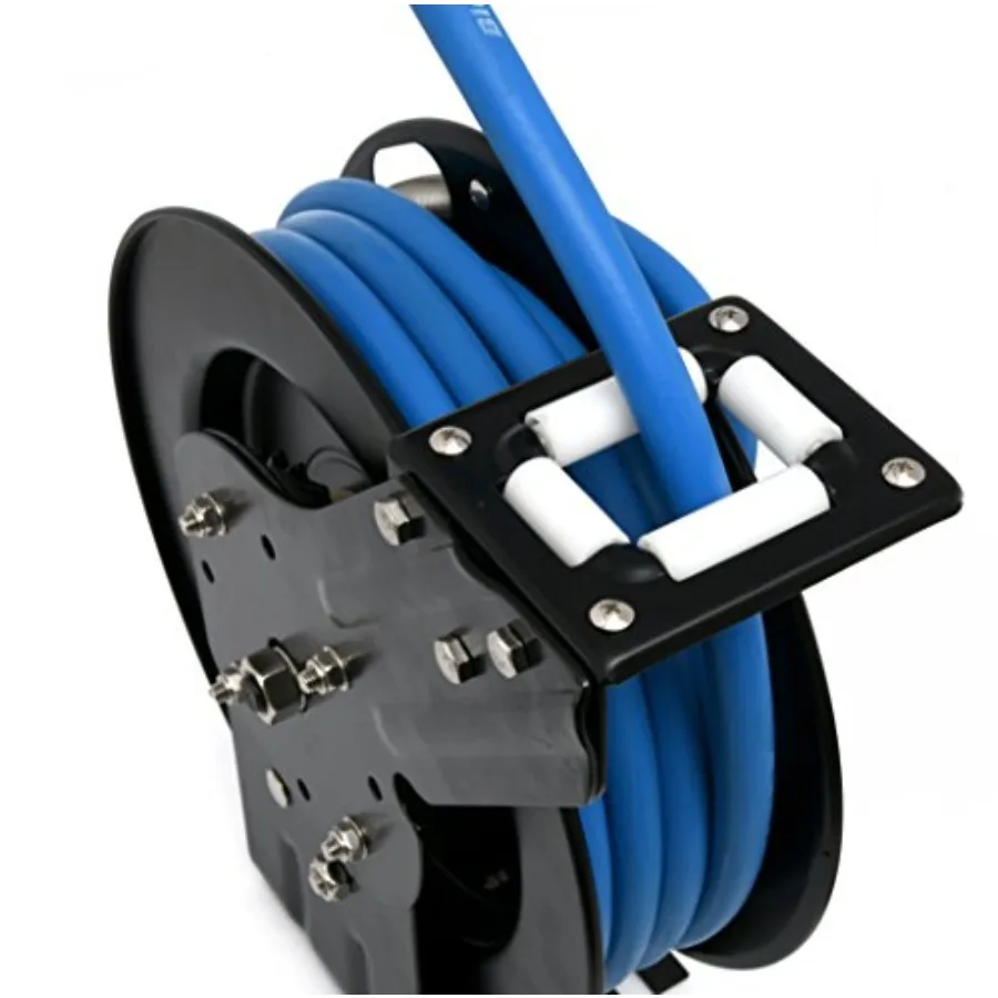 BBR1225 20ga. Enrouleur de tuyau rétractable avec tuyau d'air de 1 2X25', engrenage à cliquet à 12 points, caoutchouc NextGen, le plus léger, le plus fort, la plupart des Fle
