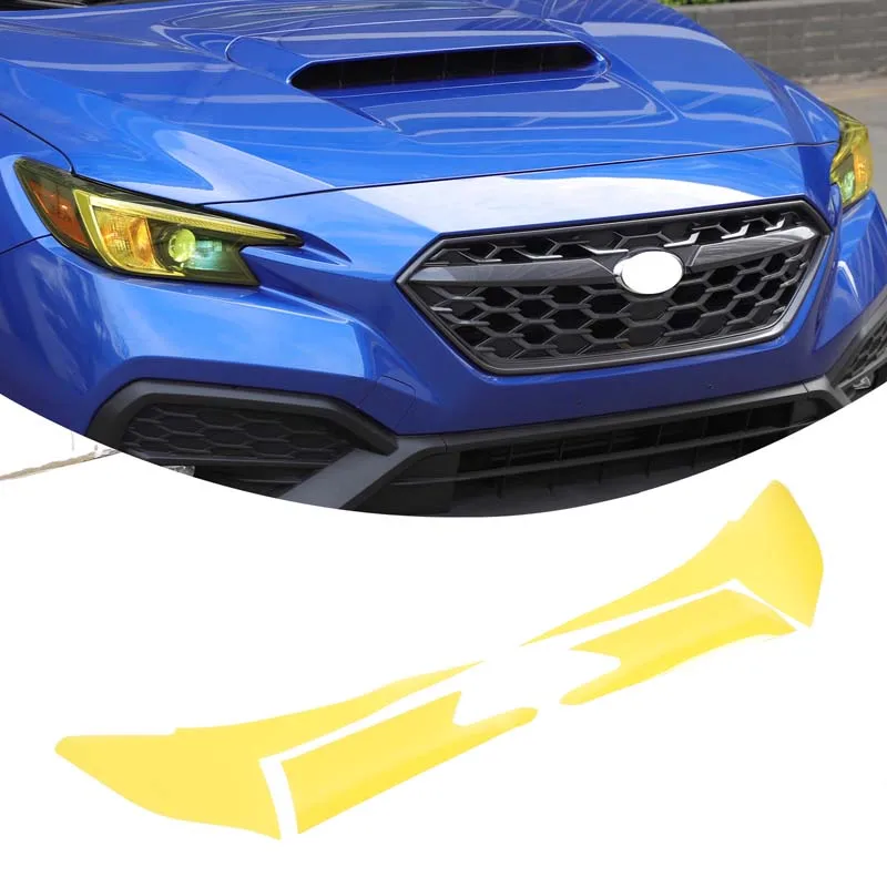

New Yellow Headlight Tint Cover Front Headlight Film Sticker Headlight Protection Film For Subaru WRX Levorg VB VN 2022-2026