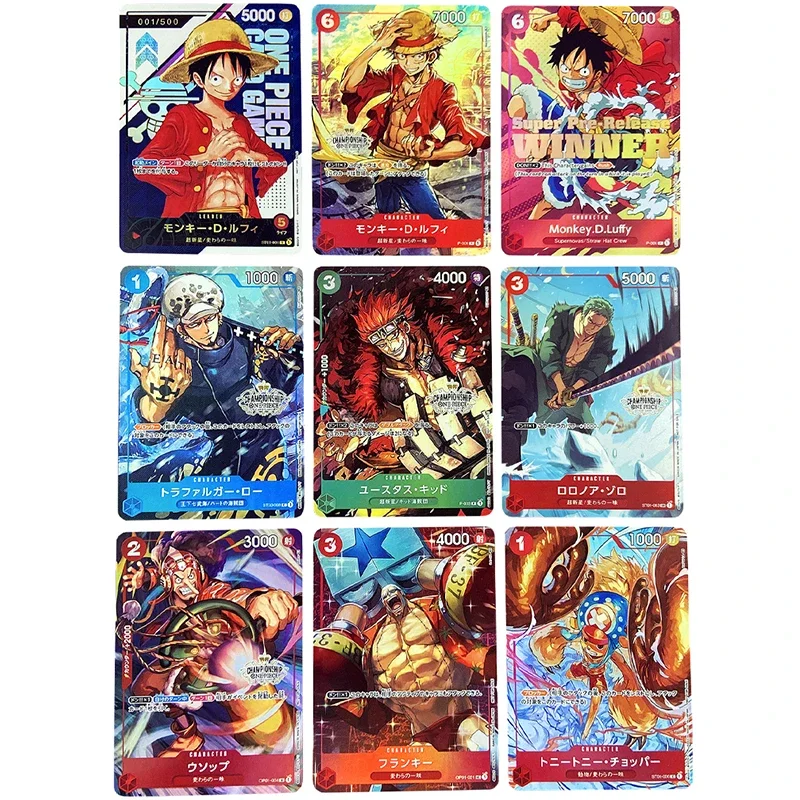 48 sztuk/zestaw jednoczęściowa replika OP01 OP02 TCG Luffy Shanks Roronoa Zoro Nami Ace japońska wersja gry karty kolekcja Anime