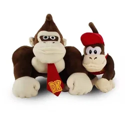 2pcs/Set Donkey Kong Plush Toys Cute Monkey Soft Toy Cartoon Stuffed Animals Gorilla Dolls for Childen Birthday Christmas Gifts