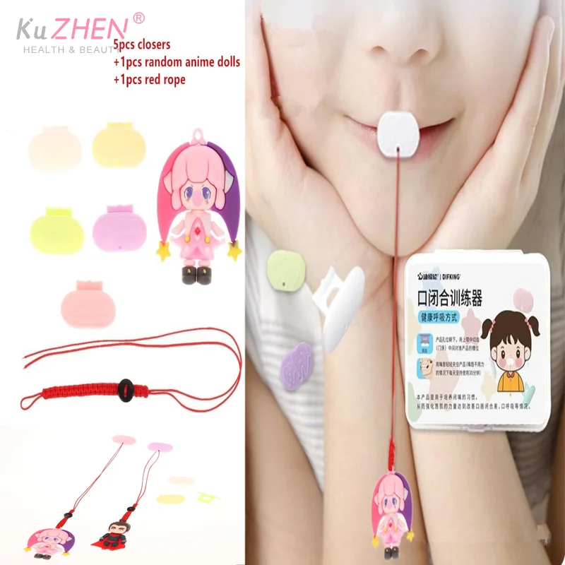 Children's Sleep Mouth Breathing Corrector Sleep Convex Lip Muscle Training Device Set Oral Muscle Trainer Exercise Set Tools