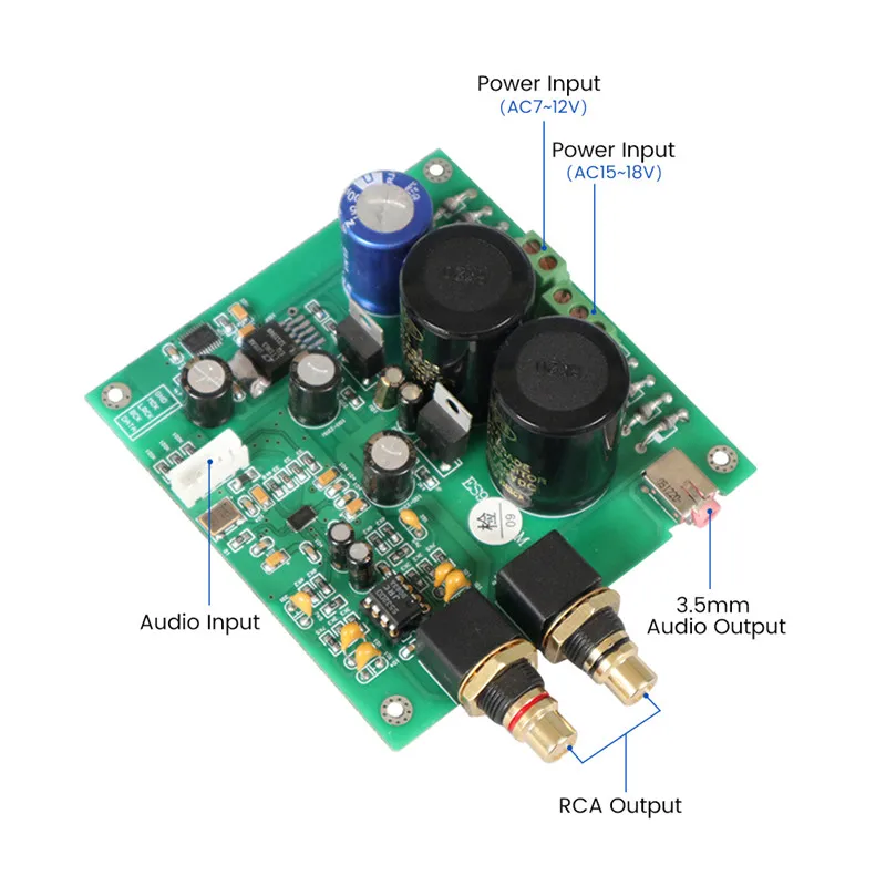 ES9038Q2M ES9038 I2S อินพุตเครื่องขยายเสียงถอดรหัส Mill DAC ถอดรหัส32bit 192K / DSD64