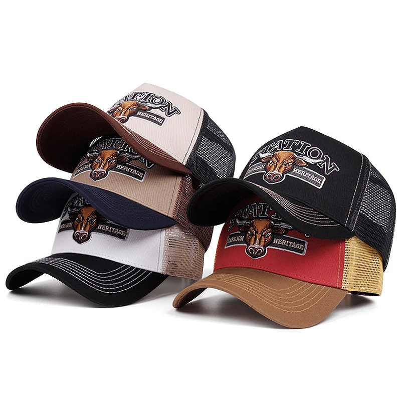 2025 Personalized New STATION Men's Trendy Truck Hat Street Skateboarding Hat Hip Hop Hat Women's Sunshade Baseball Hat Mesh Hat