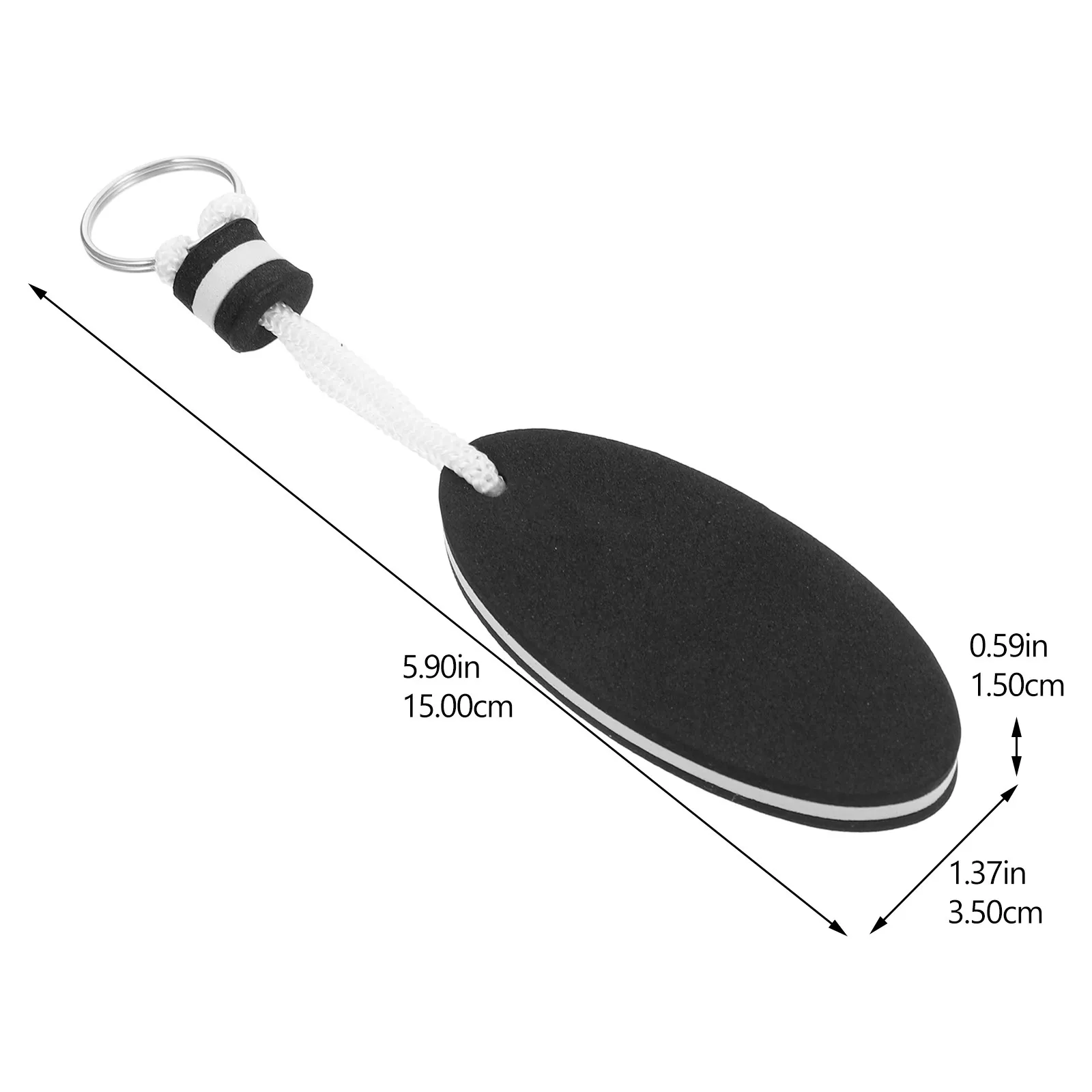 2Pcs Key Ring Eva Floating Buoyant Keychain Water Safe for Boating Kayaking Canoe Marine Swim Outdoor Beach Floating Key Chain