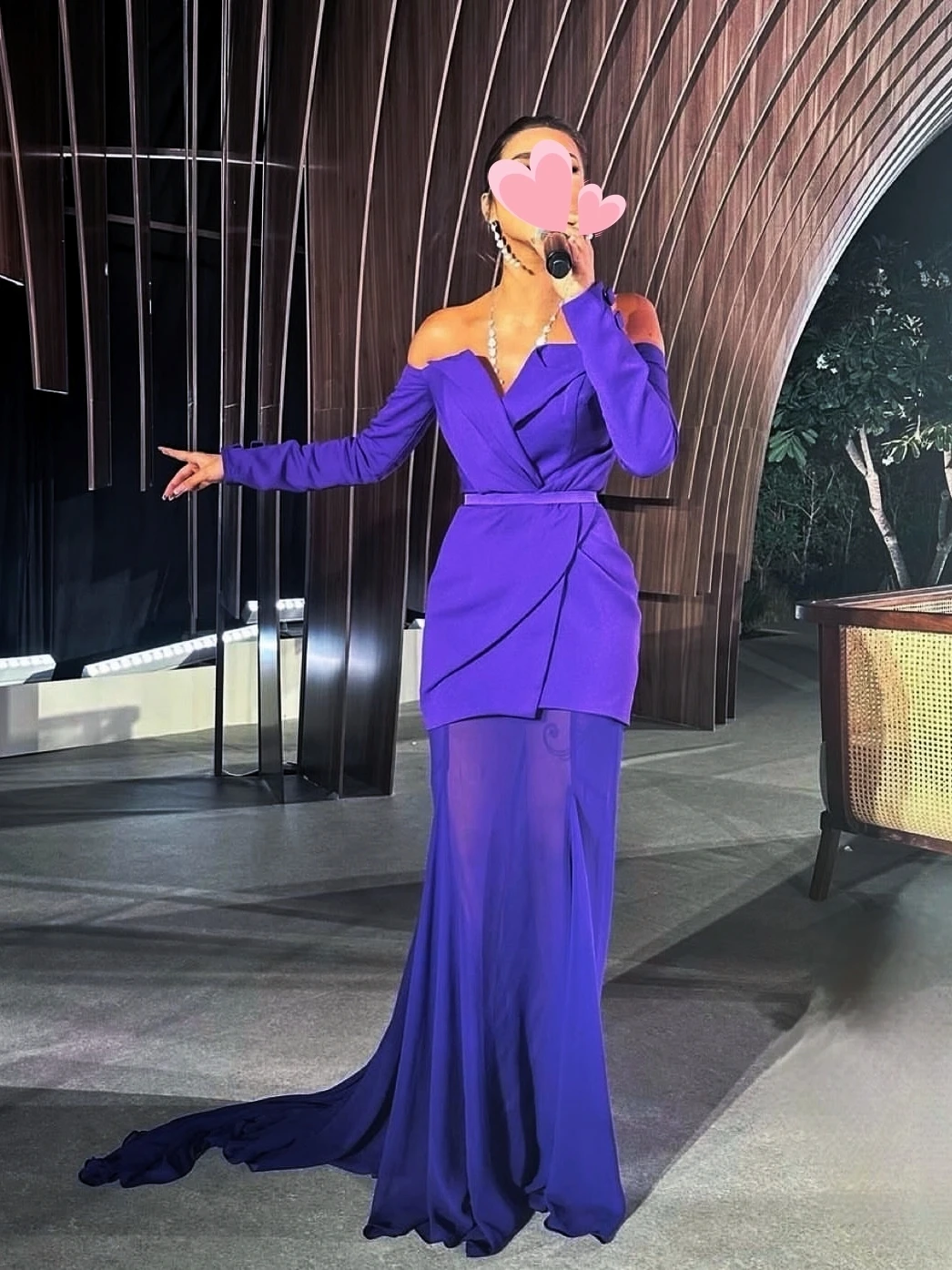 

Other Shore Elegant Vintage Sweet Purple Mermaid Chiffon Stylish New Customized Formal Occasion Prom Dress Evening Party Gowns