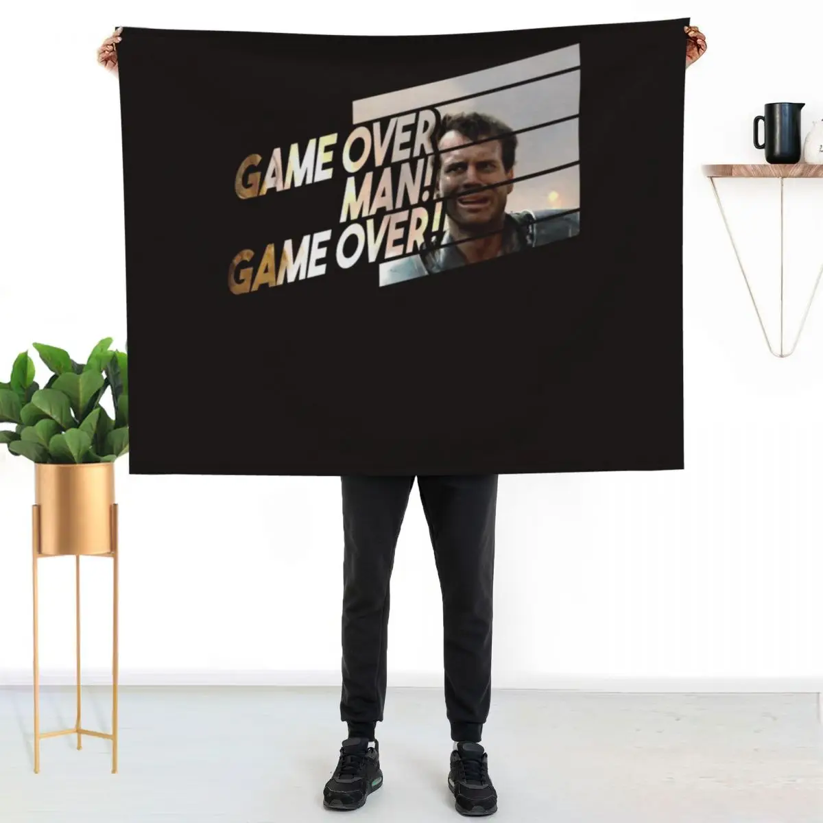 

Private Hudson from Aliens Game Over Man! Game Over! Classic Throw Blanket Versatile Cozy Throw Blanket for All Occasions