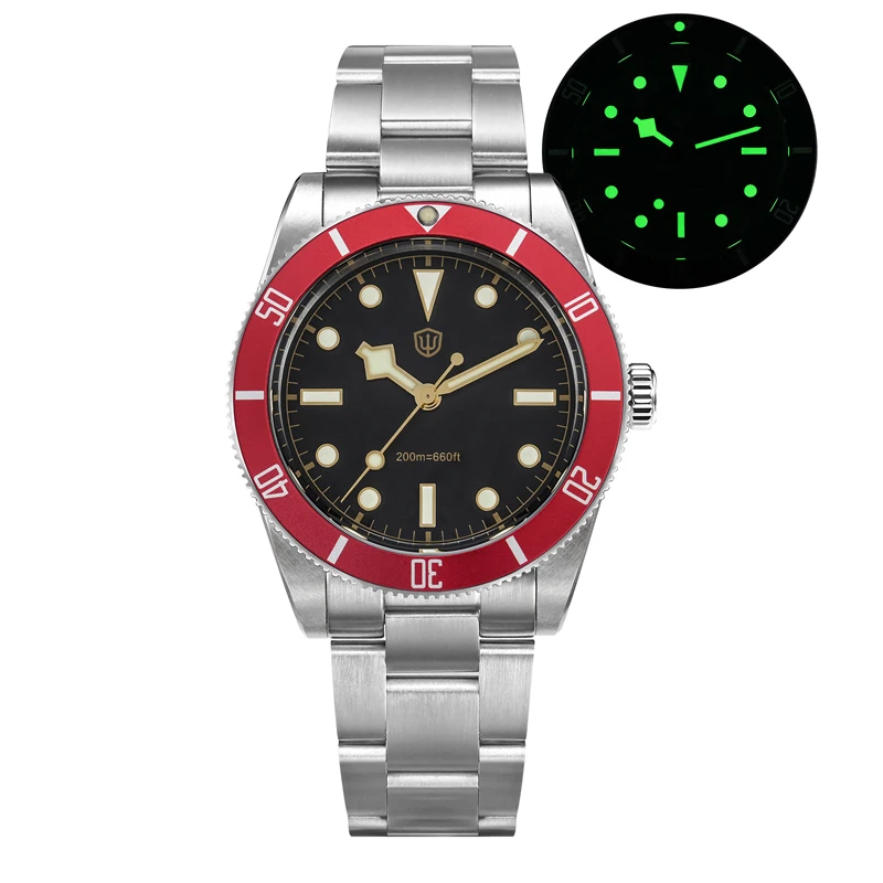 Watchdives WD7922 BB54 Watch VH31 Sweep Second Movement Quartz Watch Sapphire Crystal C3 Luminous 200m Waterproof Dive Watch image 3