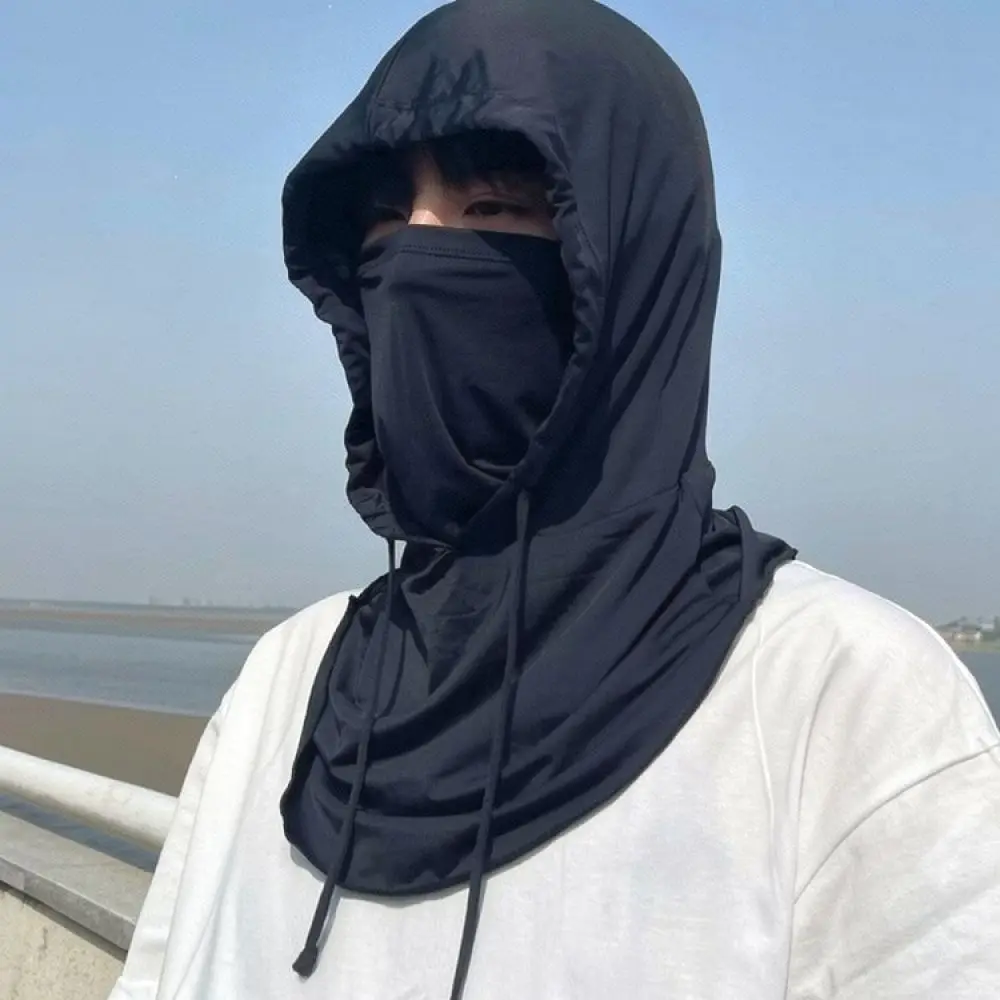 Ice Silk Balaclava Face Mask Cycling Hood Sun Protection Neck Gaiter Breathable Outdoor Sports Protective Gear Supplies