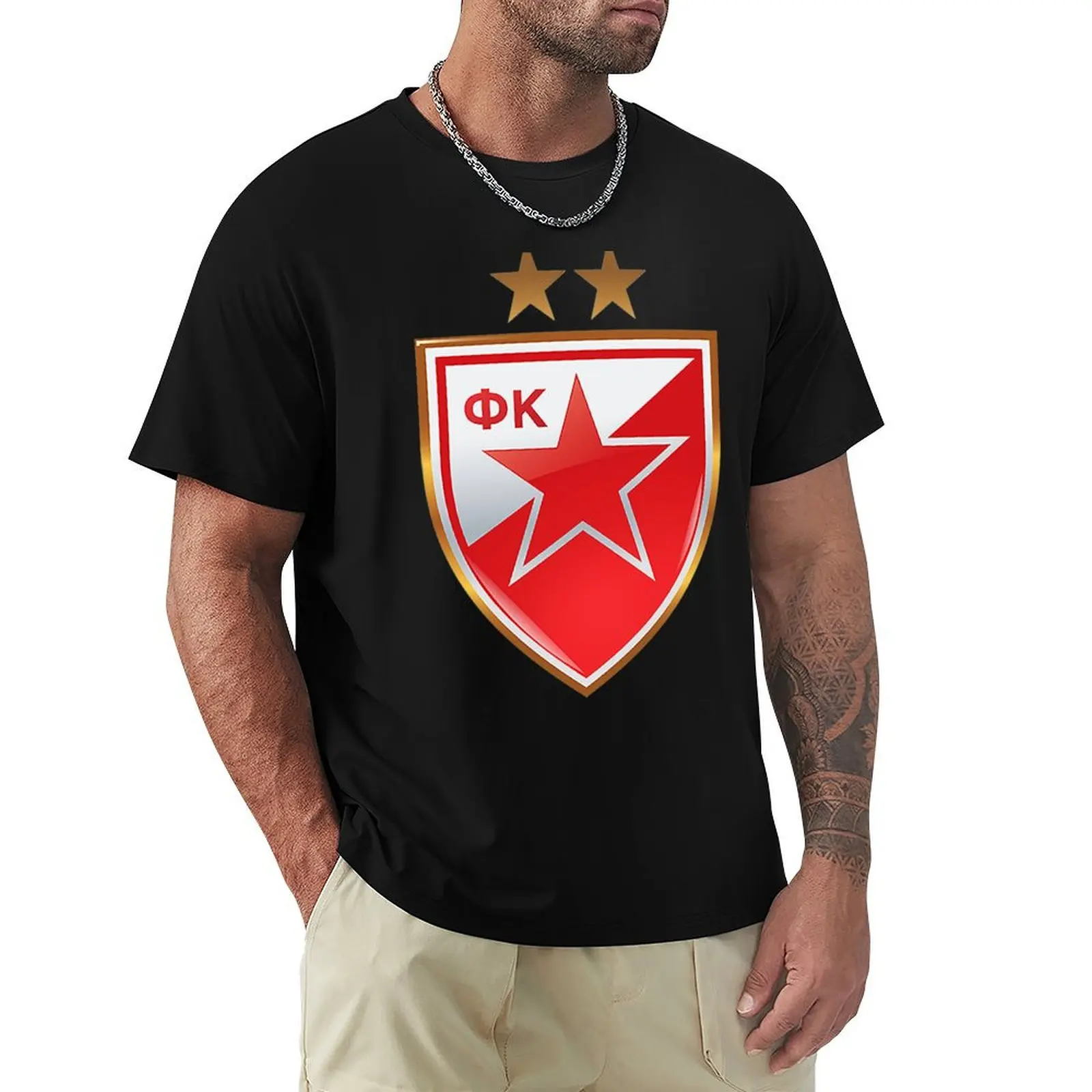 Crvena Zvezda Beograd T-Shirt Ultra Soft Breathable Tee Top