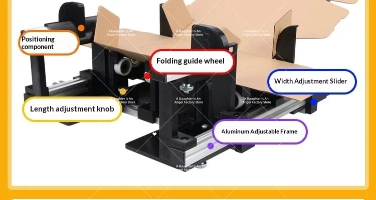 Easy Folding Airplane Box Folding Fixture Hand Tool Baler Size Adjustable Box Folding Box Auxiliary Device