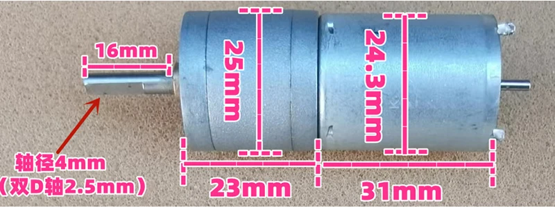 40rpm 80rpm 160rpm DC3V-12V JGA25-370 Large torque Retarding brush forward and reverse long-axis motor