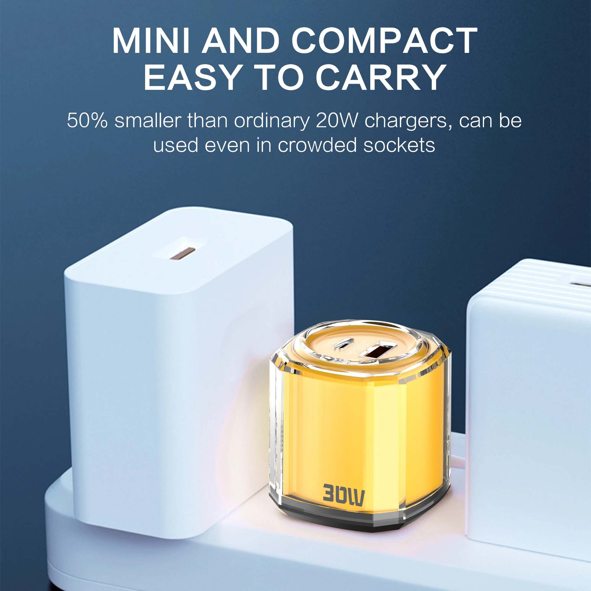 30W USB Type C Charger PD Fast Charging Mobile Phone Adapter For iPhone Samsung Xiaomi Quick Charge 3.0 EU/US Plug Wall Charger