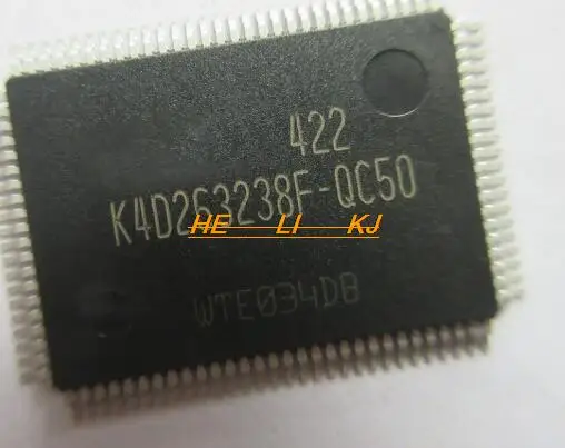 Бесплатная доставка 100% оригинал nuevo K4D 263238 F-QC50 K4D 263238 F-QC K4D 263238 Ф К4Д 263238   TQFP100