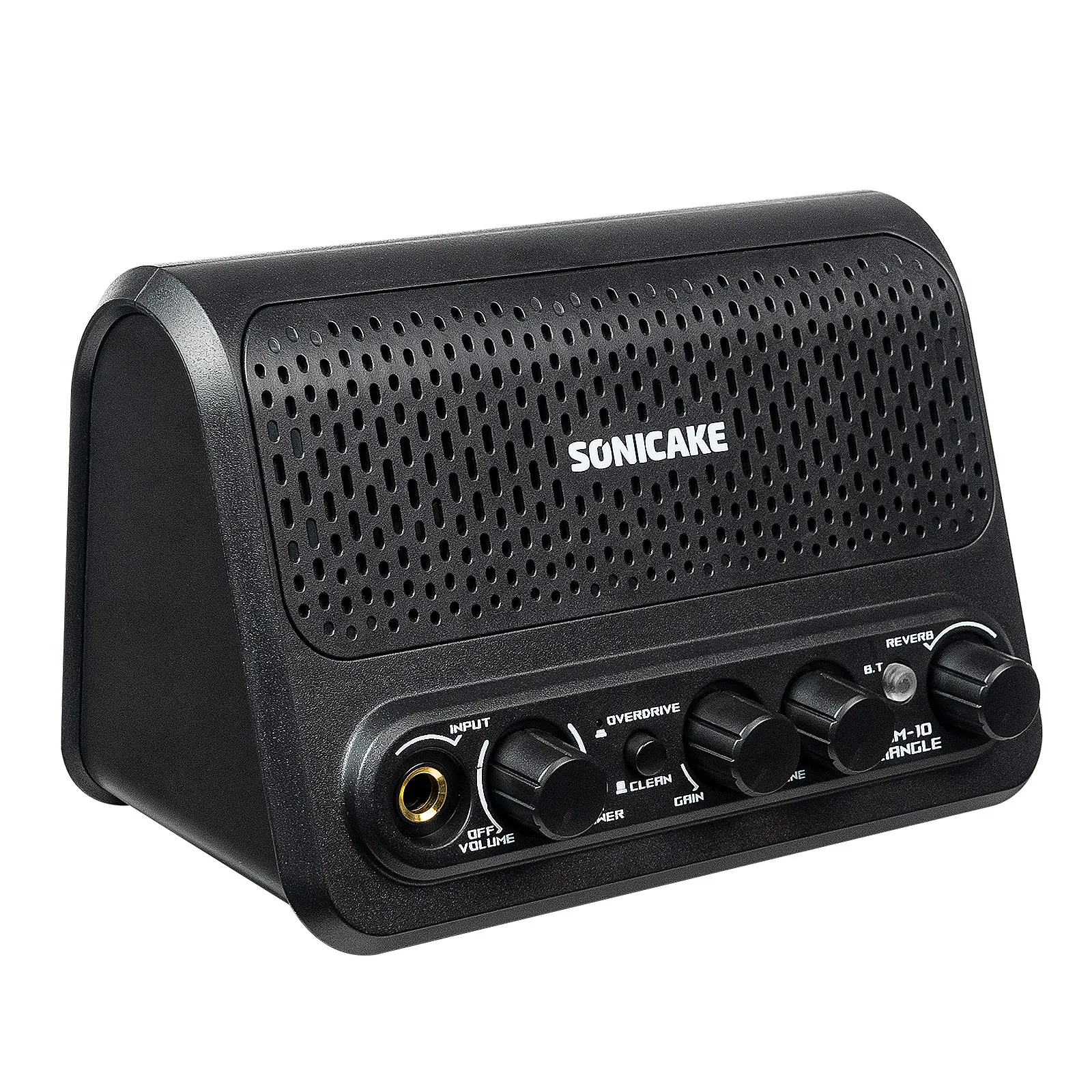 Sonicake Mini Dual 5W Guitar Combo Amplifier Speaker Clean Overdrive Reverb Effects USB Chargeable Bluetooth Audio QAM-10