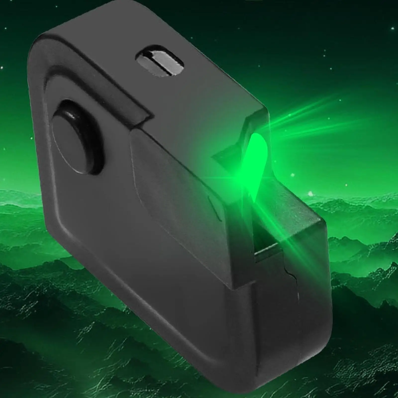 مصباح عرض الغبار مع الضوء الأخضر سهل التركيب وقابل لإعادة الشحن لعرض الغبار