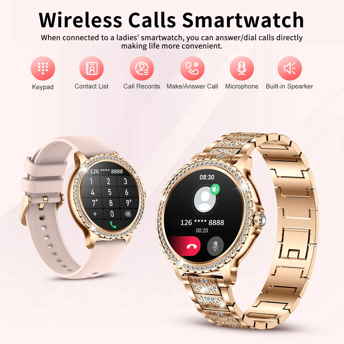 LIGE New Smart Watch For Men Women Gift Full Touch Screen Sports Fitness Watches Bluetooth Calls Digital Smartwatch Wristwatch