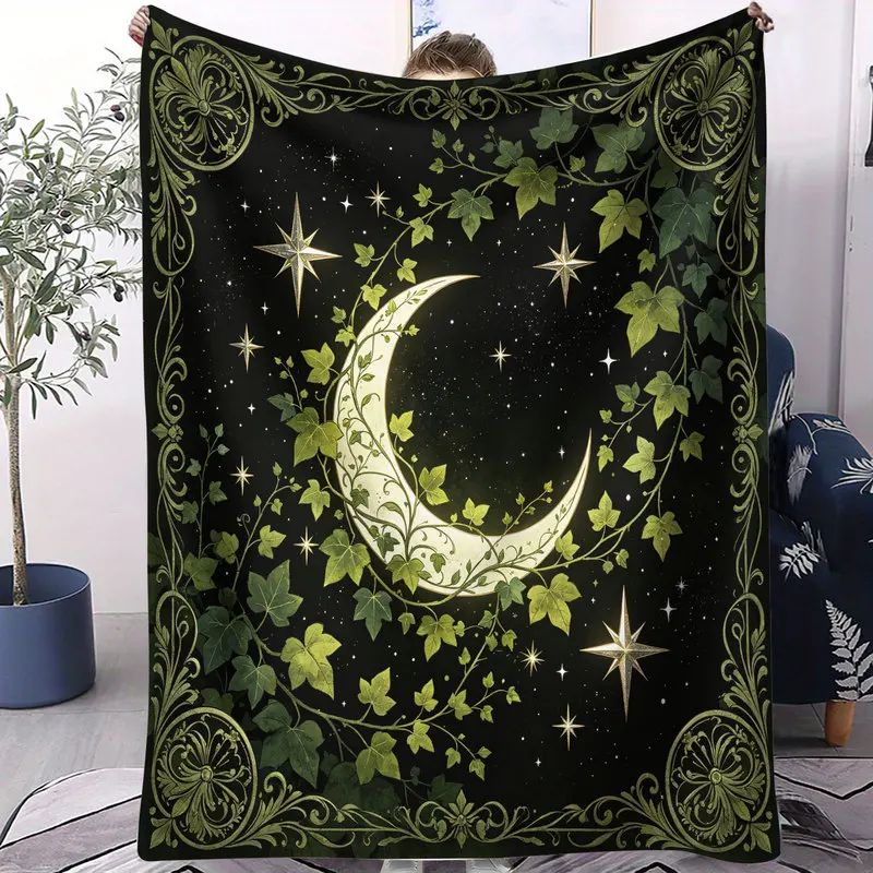 Microfiber Throw Blanket,Ultra-Soft,Skin-Friendly,Portable,Durable,Black and Tan Leopard Spot Print,Y2K Bedroom Decor