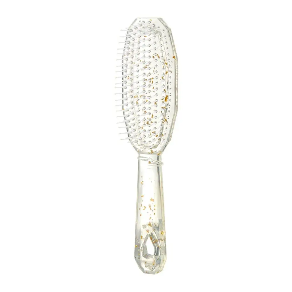 New Trendy Anti-knot Clear Ribs Comb Hair Stylishing Tool Anti-static Massage Comb Convenient to Use Portable Air Cushion Comb