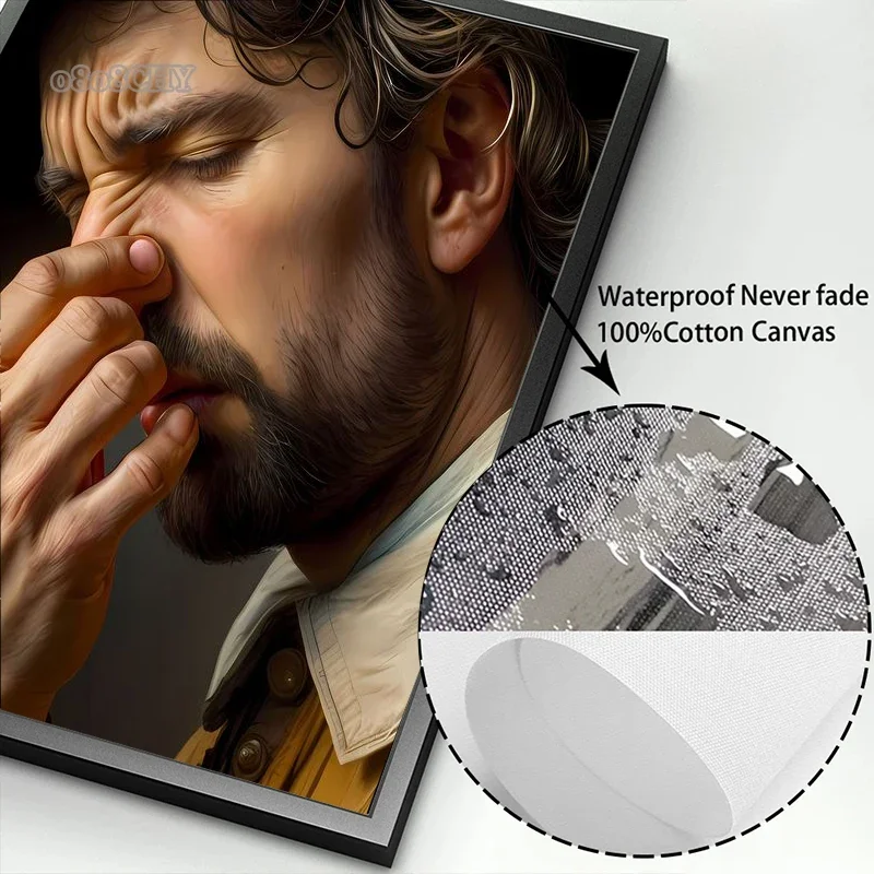 المرحاض المشارك يد الله مضحك الكلب الراكون هل أنت التبرز قماش طباعة الفن صور خمر صورة مضحك الحمام جدار الفن