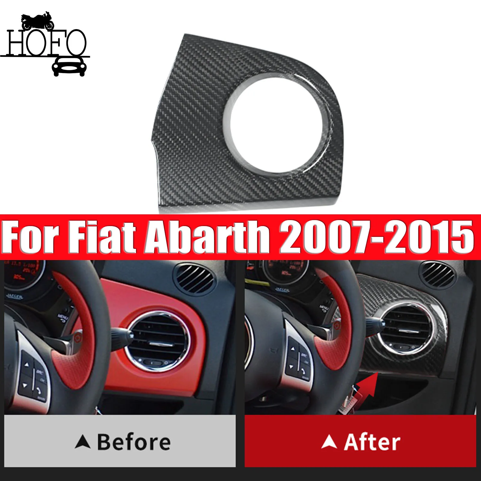 

Накладка на приборную панель из сухого карбона RHD, малая, для Fiat Abarth 2007-2015 (2008, 2009, 2010, 2011, 2012, 2013, 2014)