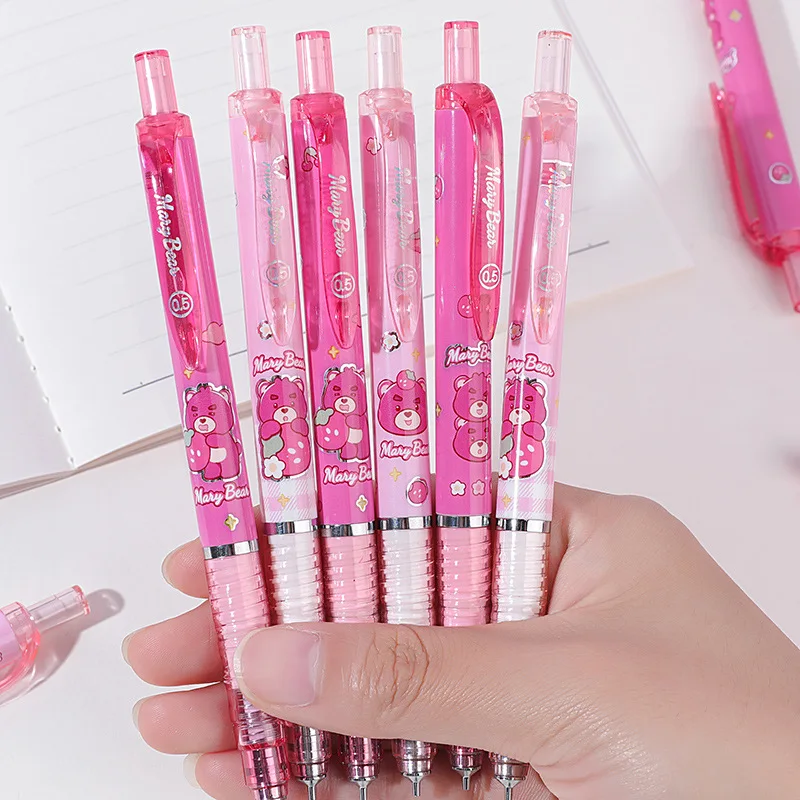 6/36pcs Disney Lotso Mechanical Pencils 0.5mm Student Automatic Pencils Propelling Pencil School Supplies Stationery Wholesale