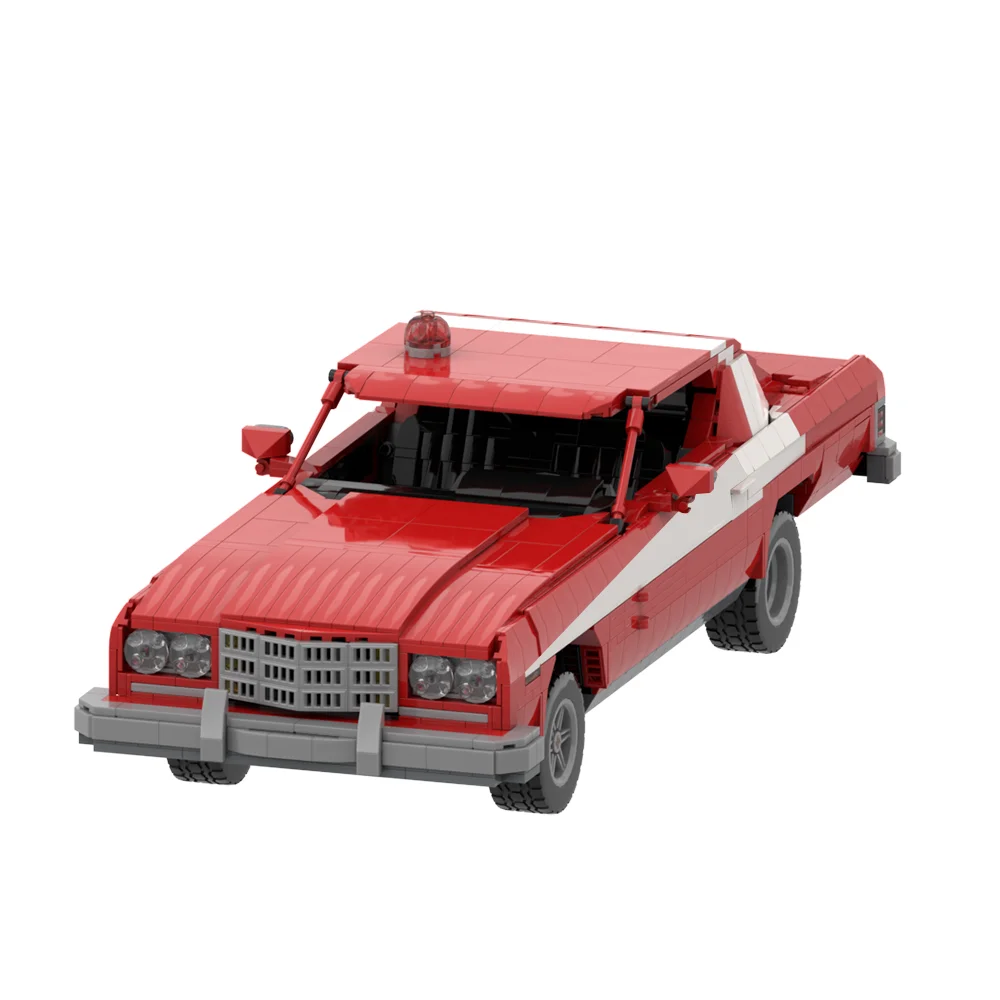 Moc starsky & amp hutch bausteine modell ord gran torino 1975 starsky & amp hutch ziegel klassische autos montage spielzeug kinder geschenk