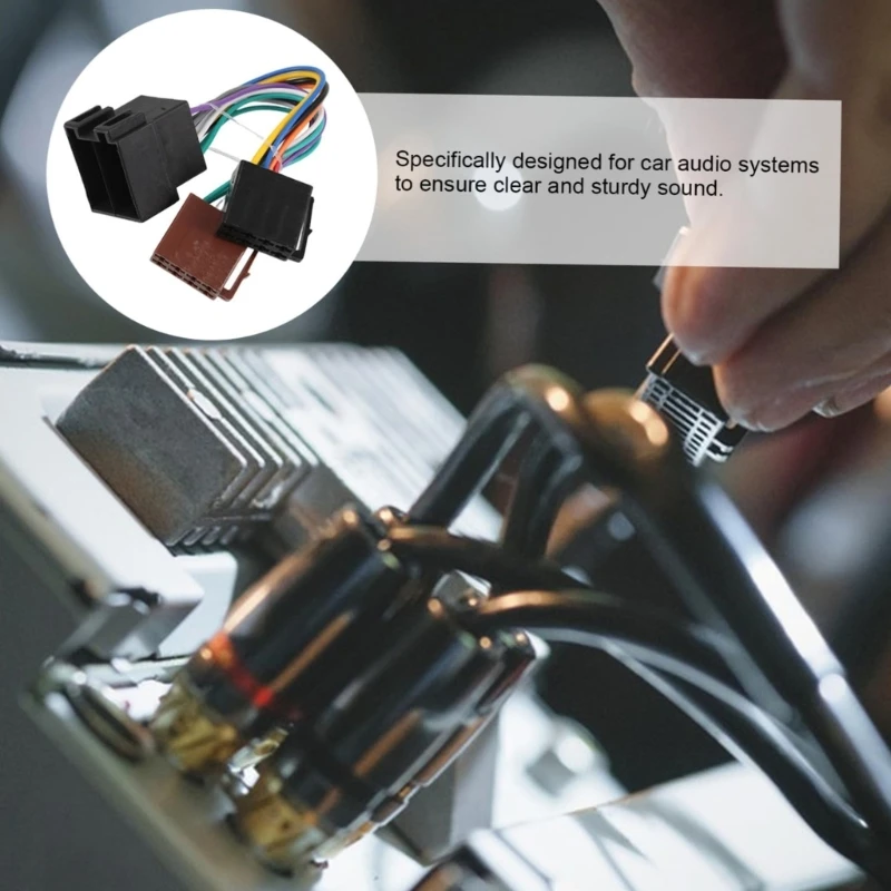 H3CE ABS Automotive Female Plug Connector Ensuring Reliable Audios System Performances On Rough Roads Adapter Cable Wiring