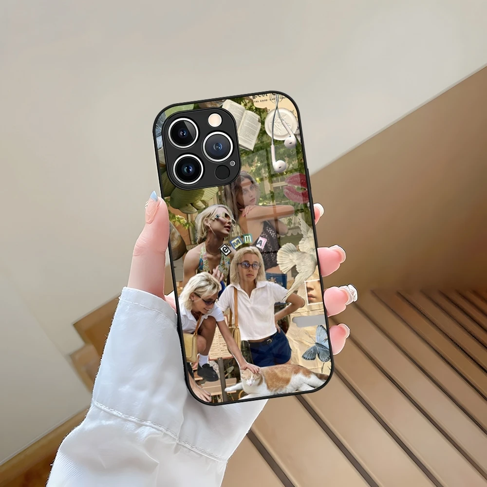 حافظة لهاتف آيفون 13 15 14 16 12 11 Pro XS Max Plus Mini X XR 8 7 6s SE2020 من الزجاج المقسى