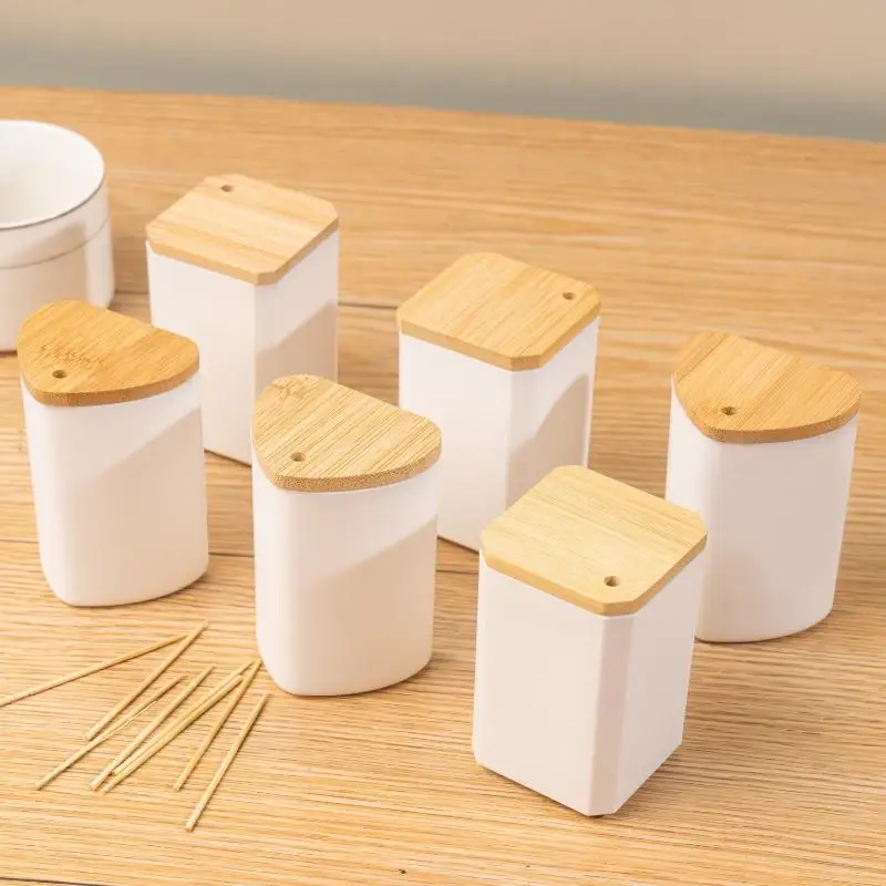 Portable Pocket Toothpick Holder Dispenser Home Table Decor Toothpick Box With Lid
