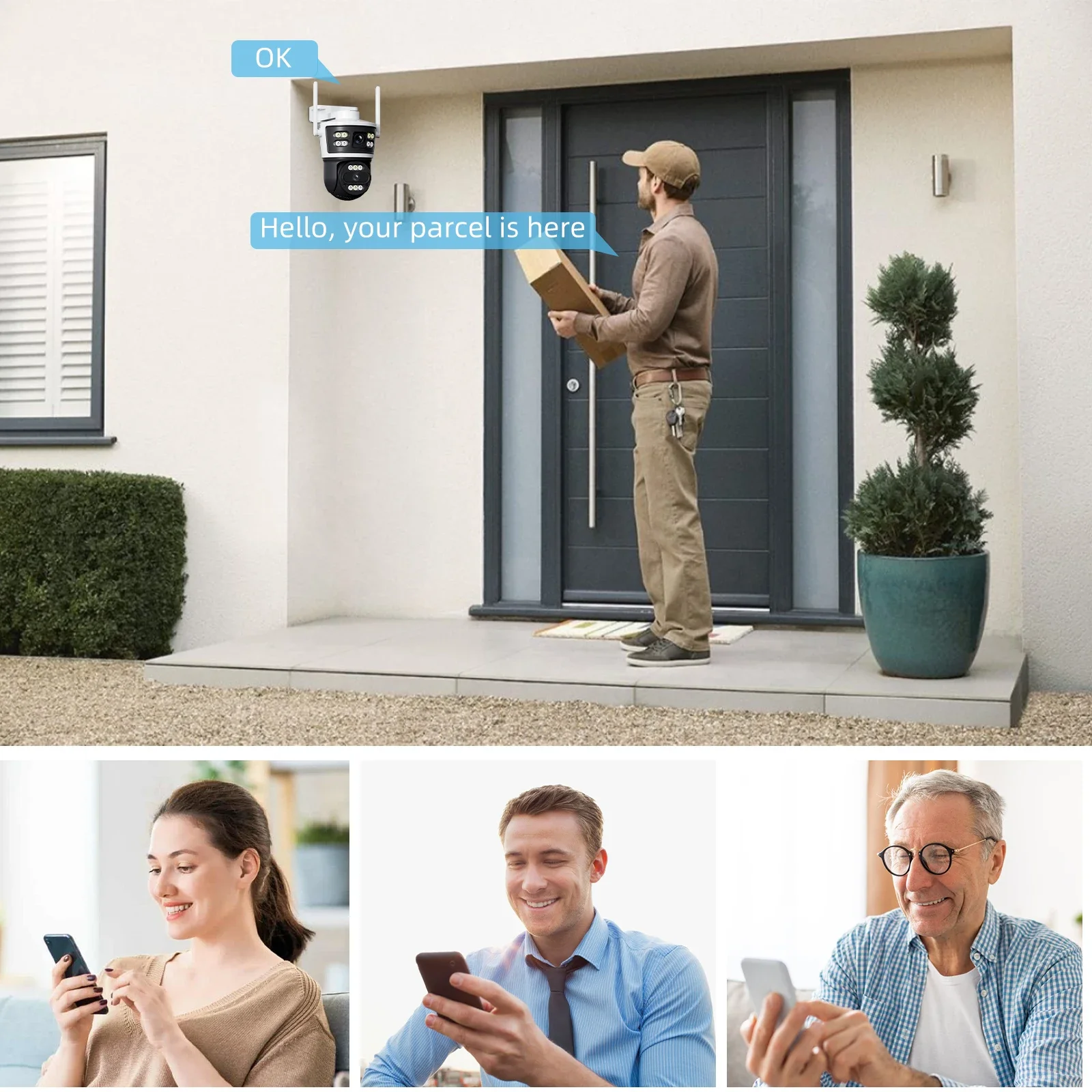 كاميرات مراقبة WiFi iCam365 8MP 4K IP كاميرا متحركة كشف الحركة للرؤية الليلية مراقبة الطفل المنزل الذكي مراقبة خارجية