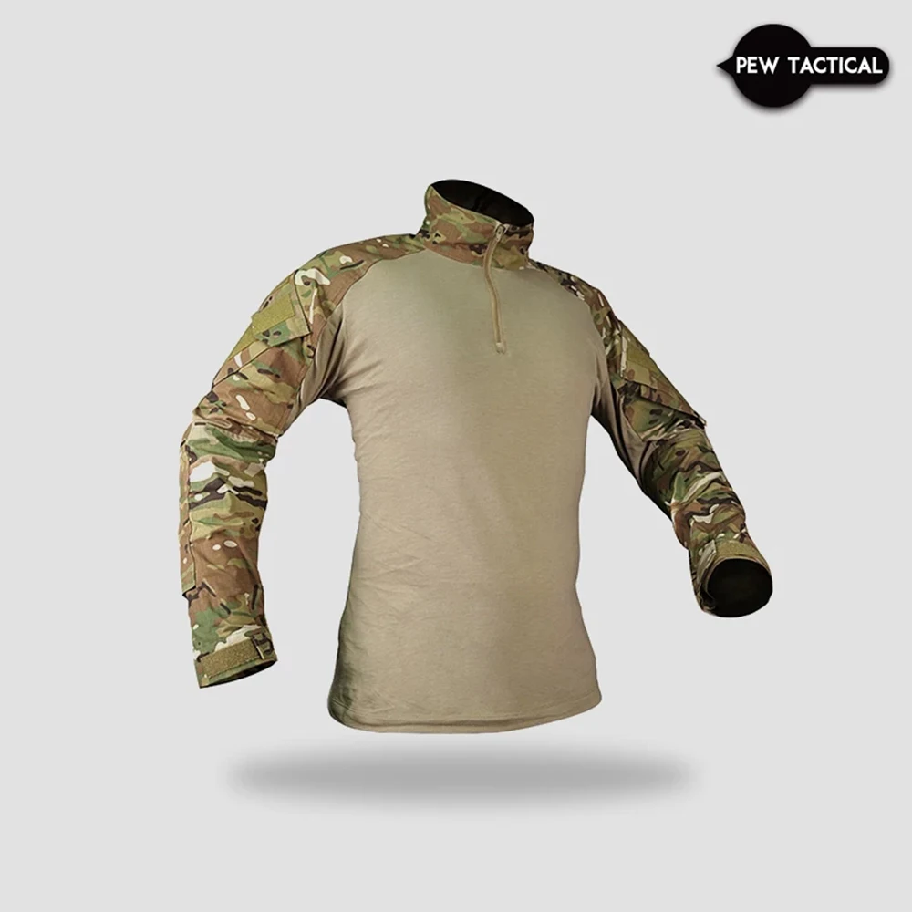 PEW TACTICAL Camiseta Táctica Gen3 Manga Larga Nylon Algodón