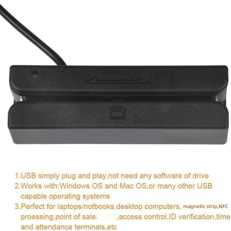MSR90 Contactless USB NFC Reader Plug And Play Multi Function RFID Reader ISO7816-1/2/3 S50 S70 14443  Protocol