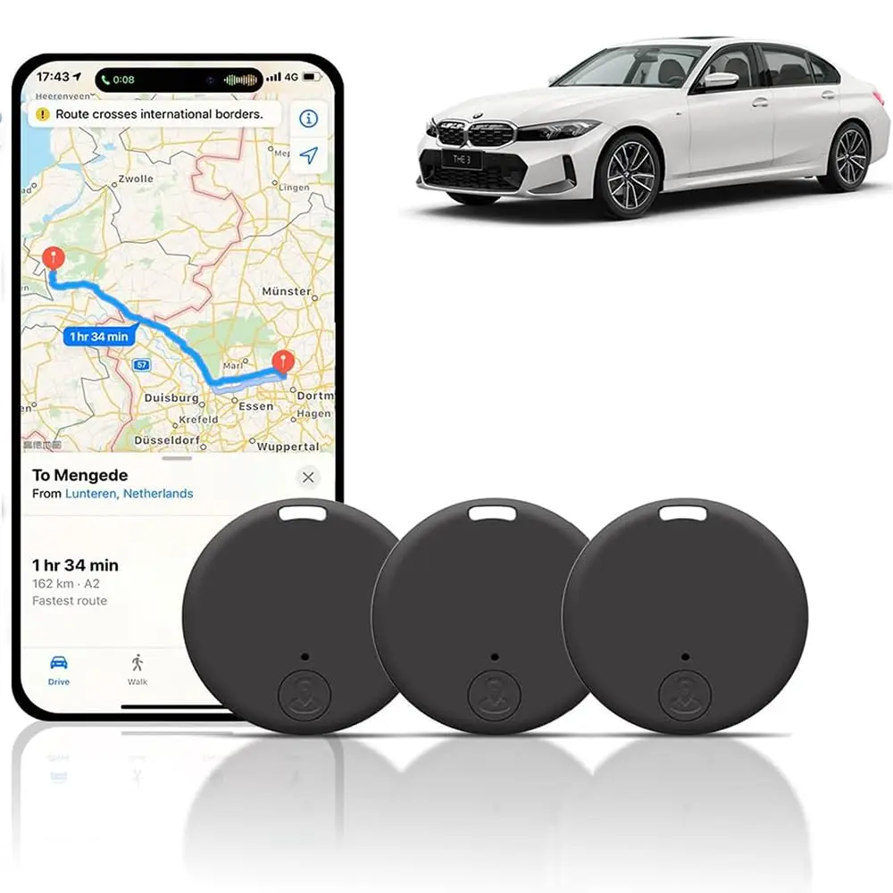 3pcs 미니 GPS 트래커 분실 방지, GPS 트래커 강력한 자동차 추적 분실 방지 미니 전세계 스마트 키 파인더 로케이터