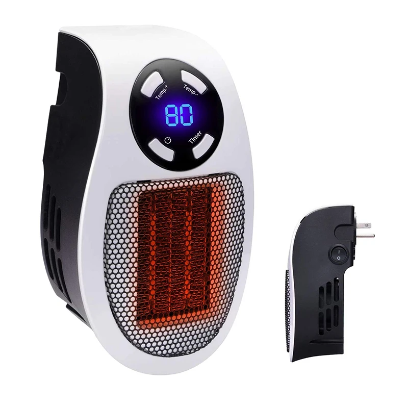 Wall Outlet Portable Heater Plug In Electric Mini Desktop Electric Heater Portable Electric Fan Heater