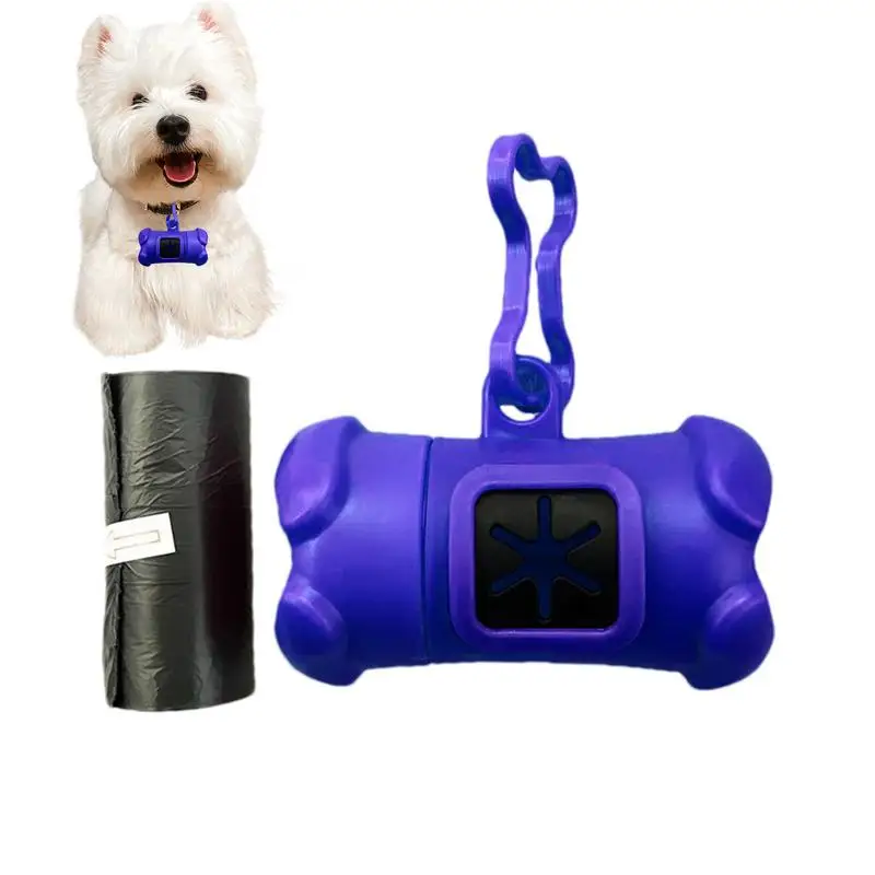 Dog Bag Holder Doggie Waste Bag Dispenser Thickened Doggie Waste Bag Dispenser With Carabiner Clip Attaches To Dog Rope For Easy