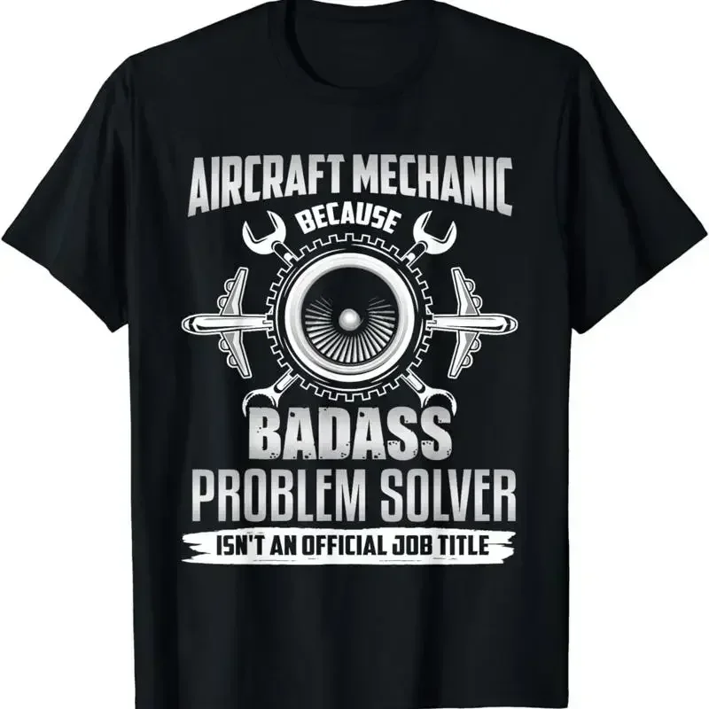 New Aircraft Mechanic T Shirt Funny Maintenance Idea S 3Xl