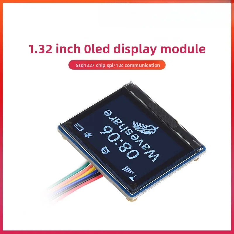 ラズベリーパイ-5-4b-132インチ-oledスクリーンモジュール-spi-i2c通信-ssd1327