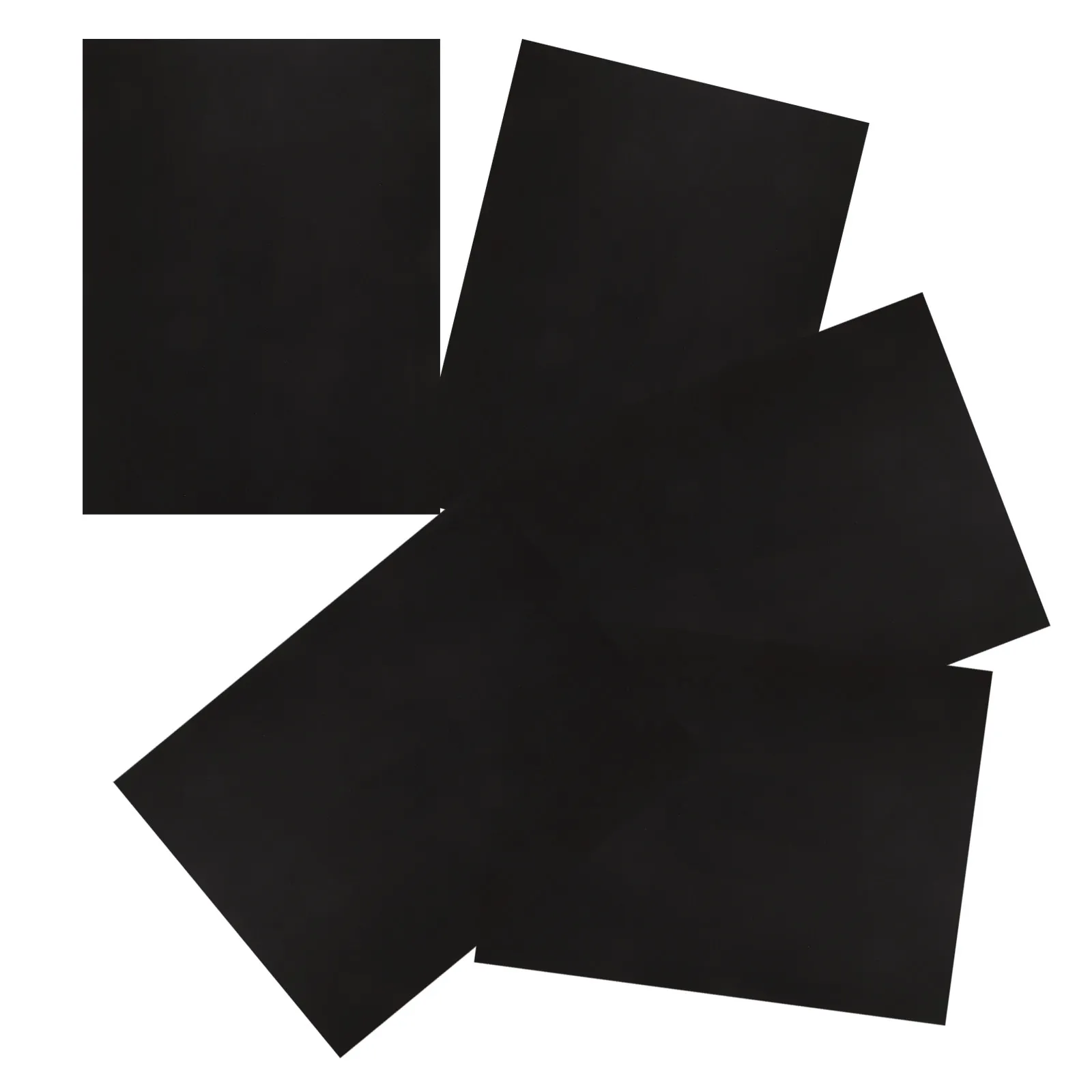 5Pcs Black Matte Bag Bottom Insert Shaper Pad Purse Base Support Stable Plastic Tote Purse Organizer Accessories