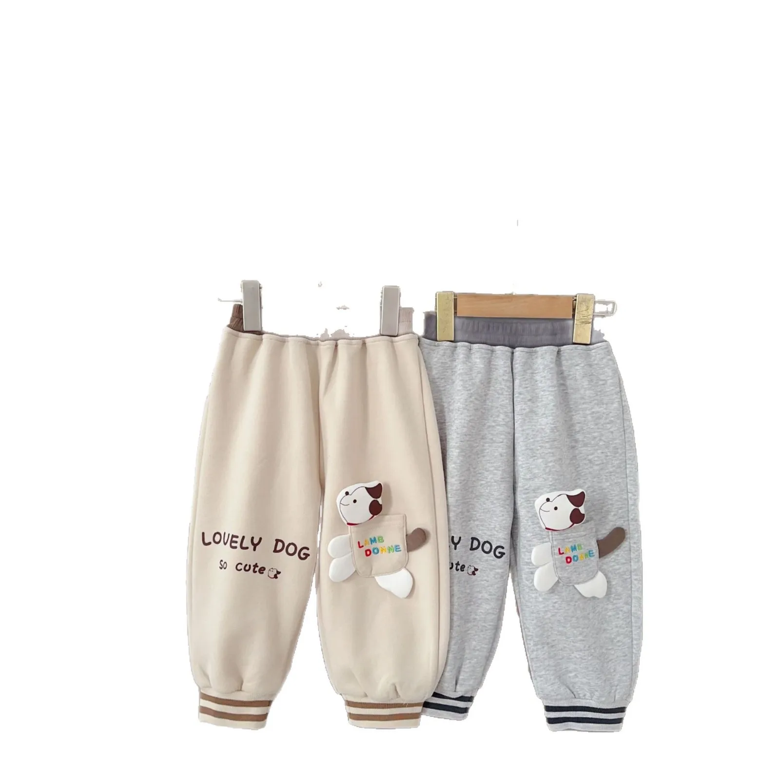

2025 New Comfortable And Versatile Soft Puppy Jumping Cotton Cute Cartoon Sanitary Autumn And Winter Japanese Pants For Boys